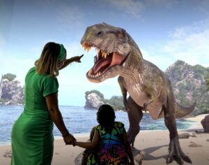 Eine spannendes Abenteuer für die ganze Familie mit Dinosauriern.